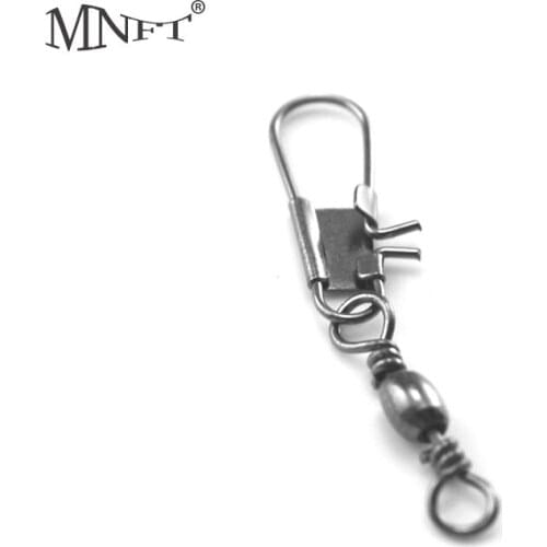 MNFT 50PCS Stainless Brass Barrel Swivel Pin Fishing Connector Rolling Pin Swivel Crane Fishing Tackle Hook Snap Accessories
