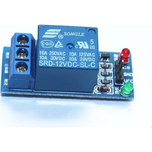 12V 1 way road relay module supports low level trigger along the way Development board With led lights for arduino