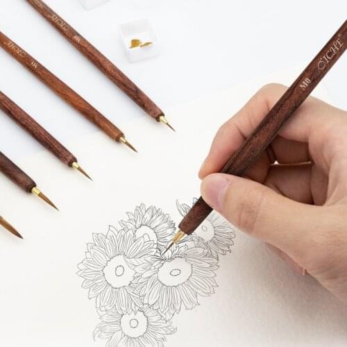 Mink watercolor hook line pen very fine extra fine hook side hand-painted strokes line drawing meticulous Chinese painting speci