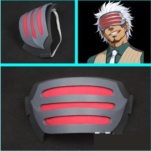 New Ace Attorney Gyakuten Saiban Souryuu Kaminogi Cosplay Mask Godot Eyeshade Cosplay Prop