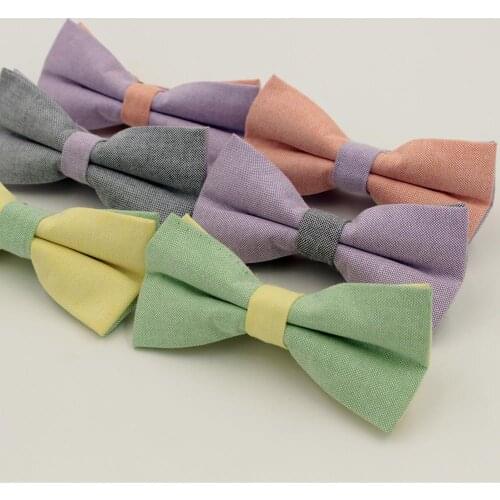 VEEKTIE Casual Bow tie Cotton Men Solid Color Bowtie Cotton Butterfly Men Wedding Bow tie Patchwork Business Cravate Vestidos