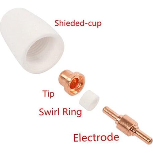 ​PT-31 CT312 CUT40/50 Plasma Cutter Cutting Torch Consumables 20pcs Tips Nozzle