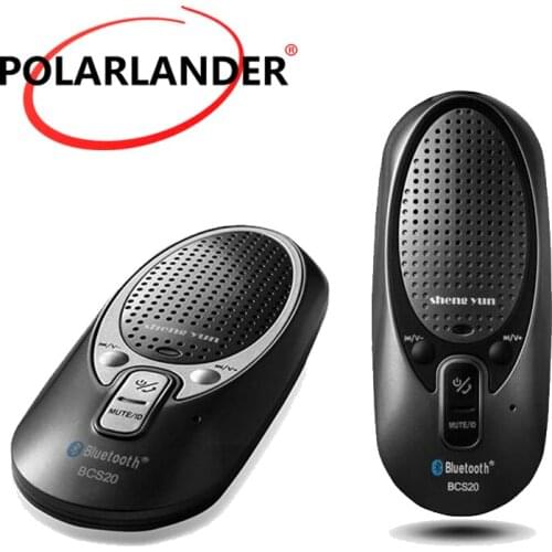 With Car Charger Mini Bluetooth Car Kit Extreme Thin Handsfree Wire Sun Visor Clip Bluetooth Speakerphon Voice-activated
