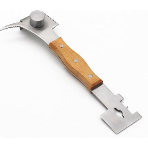 Beekeeping Scraper Wooden Handle Honeycomb Frame Scraper Cleaning Multifunction Cut Honey Knife Beekeeper Supplies Equipment
