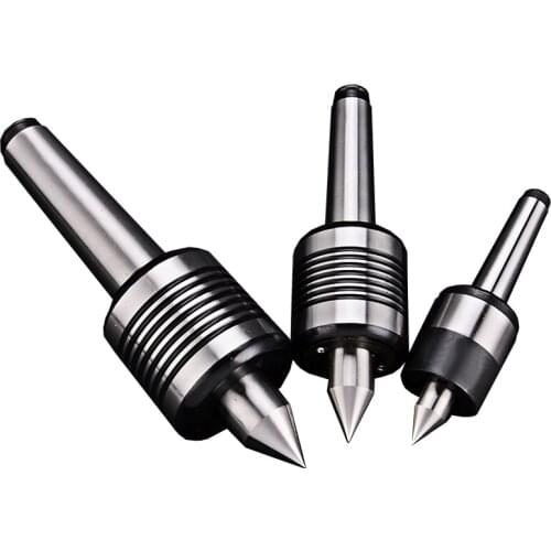 Lathe precision rotating tip tungsten steel head MT2/3/4 live top Mohs handle active top mold CNC rotary ejector