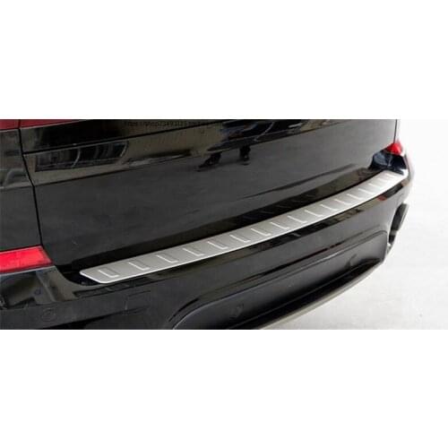High quality stainless steel Rear Bumper Protector Sill Trunk Rear guard Tread Plate Car Styling for BMW X5 2008-2017