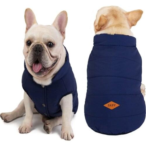 Winter New Pet Clothes Dog Cotton Warm Vest Small Dog French Bulldog Shar Pei Dog Puppy Clothes Dog Costumes