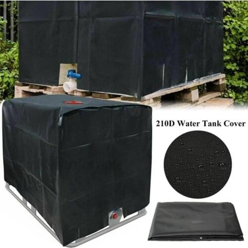 1 Set 1000 Liters IBC Water Tank Protective Container Waterproof Cover Dustproof Cover Sunscreen Oxford Cloth 210D Outdoor Tools