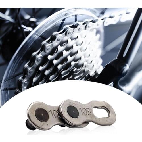 1 Pair Chain Buckles 6/7/8/9/10/11-speed Replacement Parts Metal Sturdy Quick Release Buckles for Bike Metal Magical Buckles