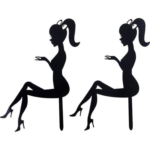 1 Pcs Ins Style High Heels Lady Girl Cake Topper Flags Wedding Happy Birthday Cake Decorations Cupcake Topper Supplies