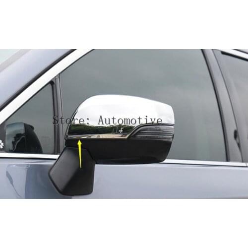 ABS Chrome Side Rearview Mirror Trim Cover 2pcs For Subaru Forester 2013-2017