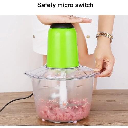 3.5L Large Capacity Electric Meat Grinder Food Processor Chopper Household Shredder Cutter Blender Automatic Mincing Machine