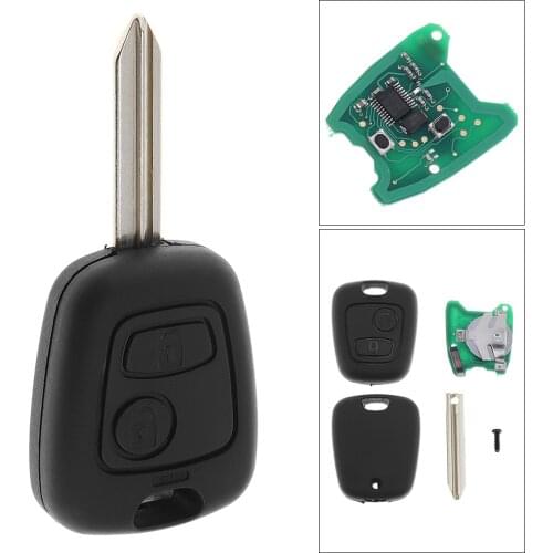 433MHz 2 Buttons Keyless Uncut Flip Remote Car Key Fob with ID46 Chip Keyless Entry for Citroen Picasso Xsara Berlingo SX9 D25