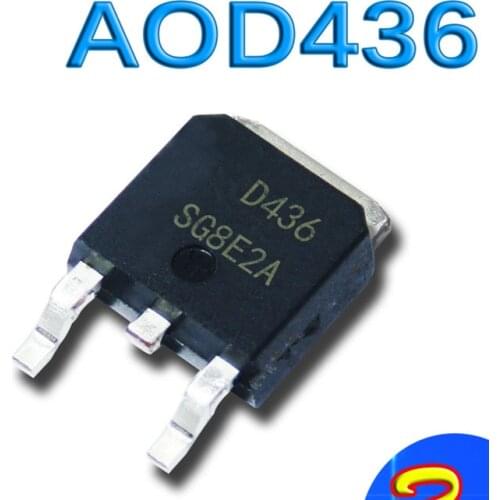 50pcs/lot AOD436 D436 60A/30V O-252 In Stock Best quality