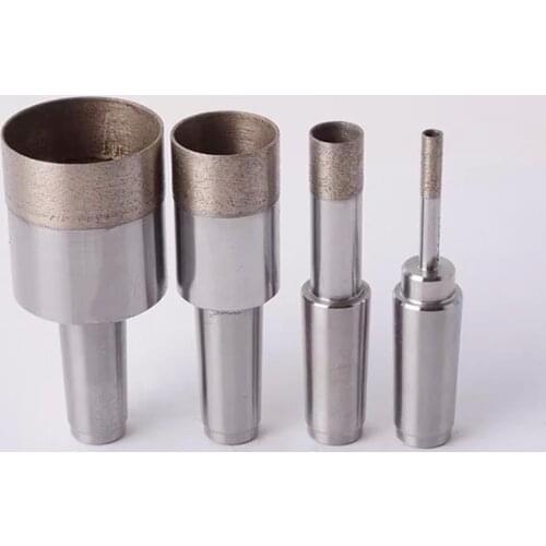 Sintered diamond taper shank grinding core drill bit for glass drilling machine