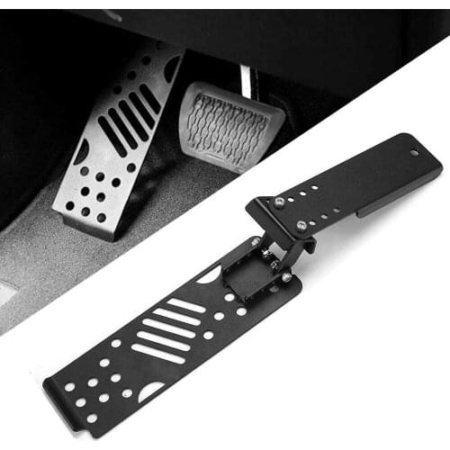 Aluminum Alloy Black Auto Left Foot Rest Pedal Pad Fit for 2018 FOR Jeep Wrangler JL