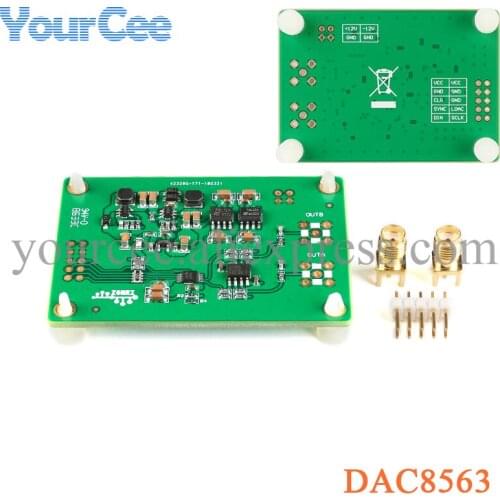DAC8563 DAC Module Positive and Negative 10V Signal Amplitude 16Bit Uni Bipolar Output Digital-to-analog Data Acquisition Module