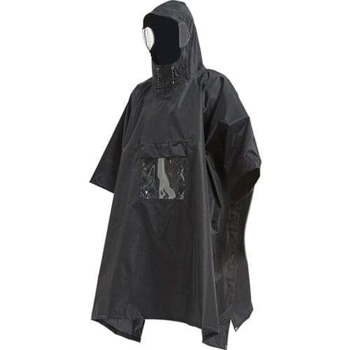 Rain Poncho Rain Cape Coat Jacket Outdoor Backpacking Raincoat Sunshade Tarp