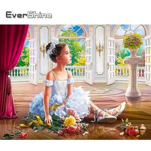 Evershine Diamond Embroidery Girl New Arrival Diamond Painting Portrait Craft Kit Pictures Of Rhinestones Home Decoration