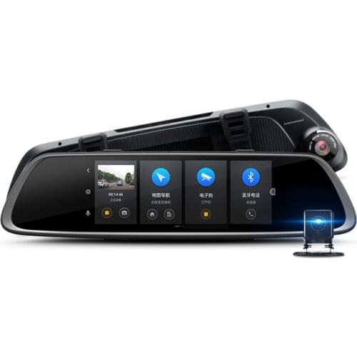FUYOUSHENZHU Intelligent rearview mirror navigator for car Dual lens HD image Intelligent vehicle rearview mirror navigation