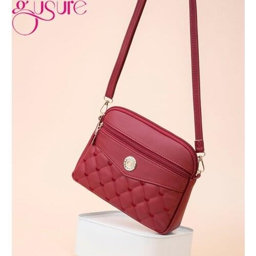 Gusure Fashion Shell Shape Shoulder Bags for Women Small Crossbody Handbag Ladies Designer PU Leather Clutch Messenger Bag Purse