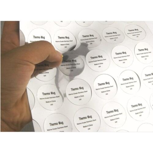 Customized Factory price wholesale waterproof extra strong permanent self adhesive sticker