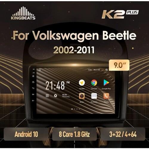 KingBeats Android Octa-Core head unit HU 4G in Dash Car Radio Multimedia Video Player Navigation GPS For Volkswagen Beetle A4 2002 - 2011 no dvd 2 din Double Din Android Car Stereo 2din