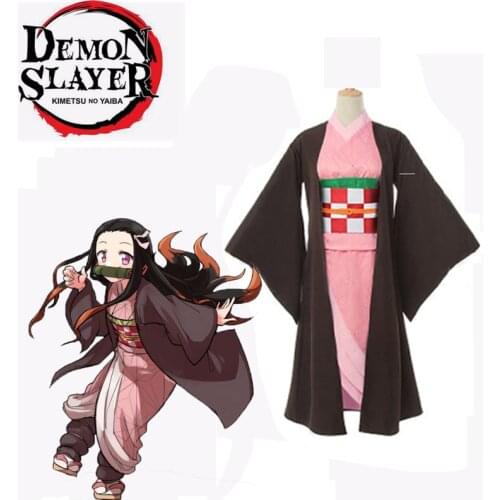 Anime Kimetsu no Yaiba Demon Slayer Cosplay Costume Kamado Tanjirou Nezuko Agatsuma Zenitsu Tomioka Kimetsu no Yaiba Cosplay