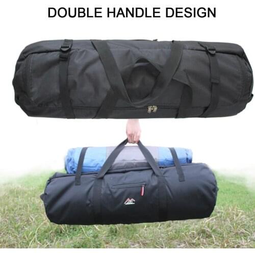 Multi-function Outdoor Canvas Tent Bag Large Waterproof Folding Tent Bag With Zipper Travel Sport Storage Bag For Hiking Camping