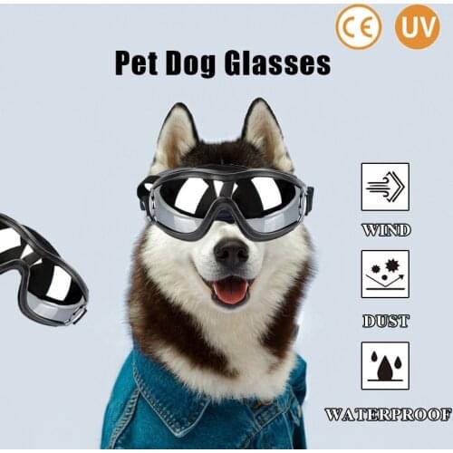 Fashion Pet Glasses Dog Sunglasses UV Protection Waterproof Goggles Pet Eye Wear For Medium Large Dog Swimming Skating Glasses