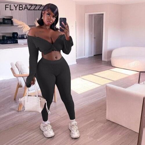 Fashion Casual Streetwear Zip Fitness Tracksuit Women Long Sleeve Crop Top+trousers Two Piece Yoga Set Slim Female Sports Outfit