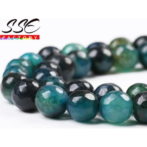 Natural Dark Green Dragon Vein Agates Loose Beads Faceted Stone Beads 10mm For Jewelry Making DIY Bracelet Accessories Wholesale