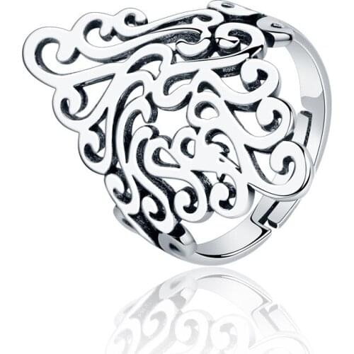 Original Design Popular Large Flower Finger Ring Simple Rings for Women Wedding Engagement Jewelry Gifts