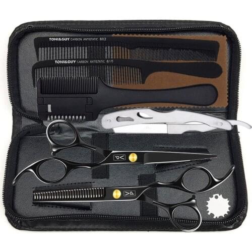 Right Hand 6.0" JP 440C Hairdressing Supplies Cutting Scissors Barber Professional Hair Scissors Haircut Scissors Set For Men