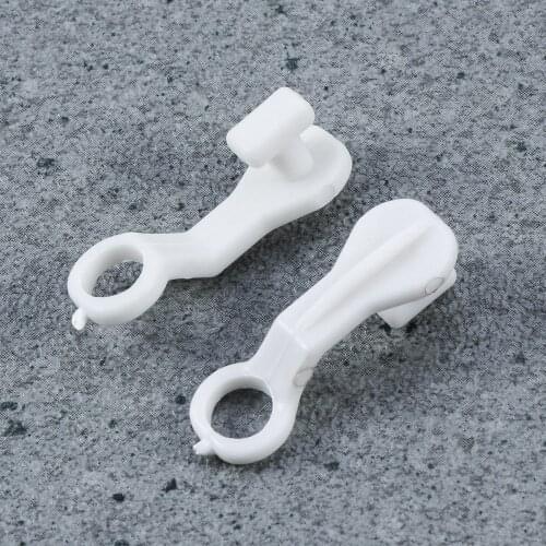 50Pcs S Shape Rod Slides Plastic Curtain Rail Track Gliders Hook for Window Door Shower Curtains