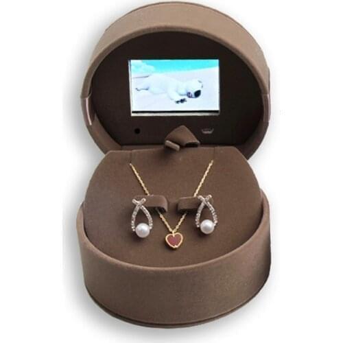 LEXINGDZ 2.4 Inch Chinese Factory Luxury LCD Screen Video Display Jewelry Necklace Gift Box