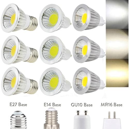 Super Bright LED COB Spotlight Bulbs GU10 B22 E27 E14 6W 9W 12W Lamps LED lamp light Spot Lights AC 220V - 240V Downlight