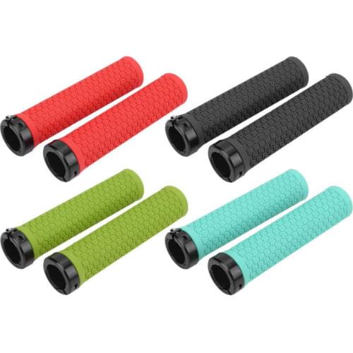 ZTTO Bike Grips Mountain Road Bike Handlebar Single Locking Grips Bicycle Shock Absorbing Rubber Grips Bicycle Handle Bar Grips