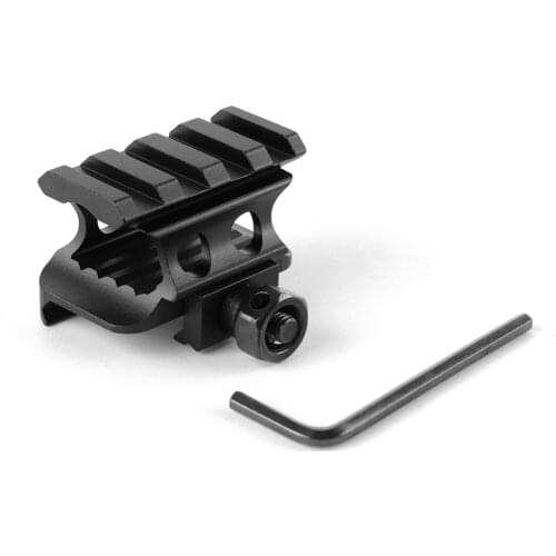 Weaver Picatinny 4 Slot 20mm Rail Increase Bracket Riser Base Suit Scope Mount Accessories Hunting