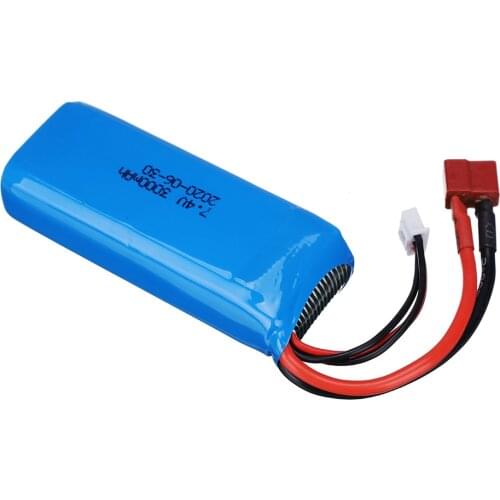 Wltoys124018 /124019/12424 7.4V 3000MAH lipo battery remote control car accessories large capacity battery