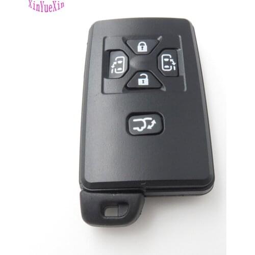 XinYueXin 5 Buttons Smart Remote Key Case Cover Holder Fit For TOYOTA Previa Replacment Key Shell With Uncut Blade