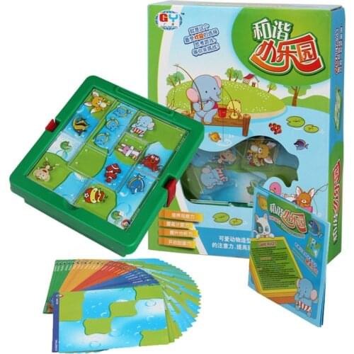 Funny Animal Paradise Game Puzzle Toys IQ Maze Judgment Reasoning Game Toys for children