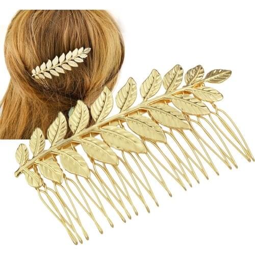 Fashion Tree Leaf Hair Clip Comb Hair Accessories Wedding Metal Women Hairpin Hair Combs Hair Accessories Styling Tools Parts
