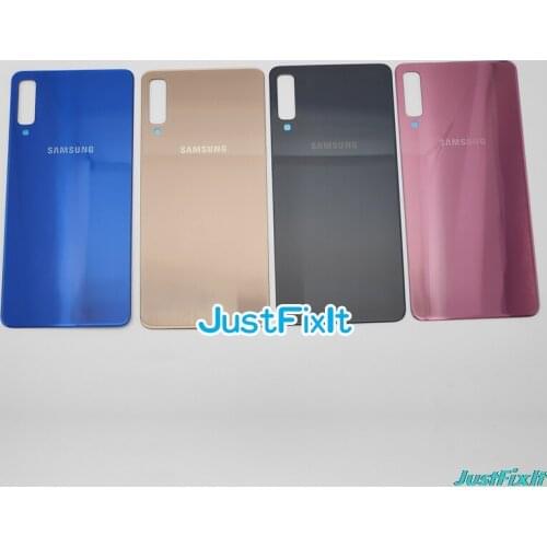 Replace Battery Cover For SAMSUNG Galaxy A7 2018 A750 A750F SM-A750 Back Battery Cover Door Rear Glass Housing Case