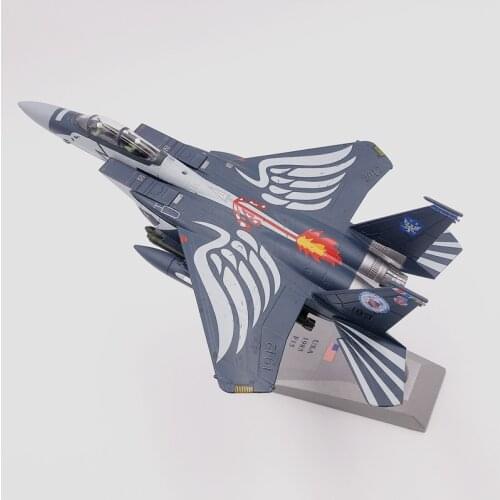 1/100 Scale Military Model Toy F-15E Strike Eagle Mudhen Fighter USA Army Air Force Diecast Metal Plane Model Toy