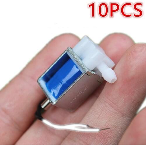 10PCS/LOT Miniature gas valve Small solenoid valve Exhaust Release valve DC 3V 3.7V 5V 6V