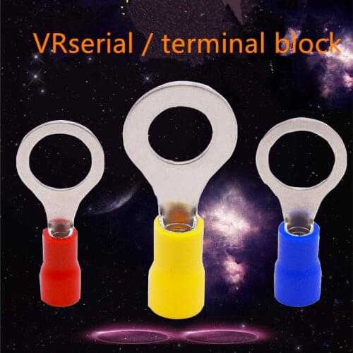 100PCS RV2-6 Ring insulated terminal Cable Wire Connector Electrical Crimp Terminal