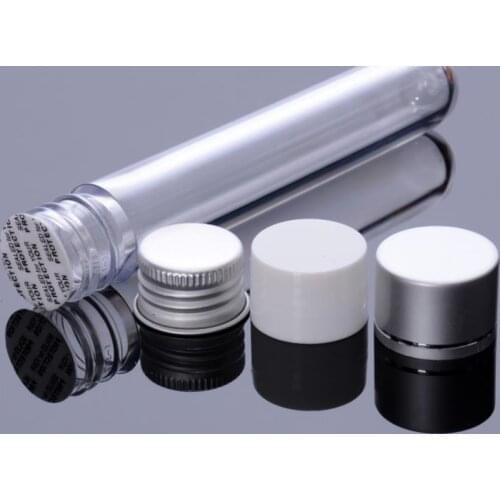 1000pcs Plastic Tube Bottle Aluminum Screw Cap Empty Refillable Sample Test Pot Candy Box Wedding Party Supplies #039