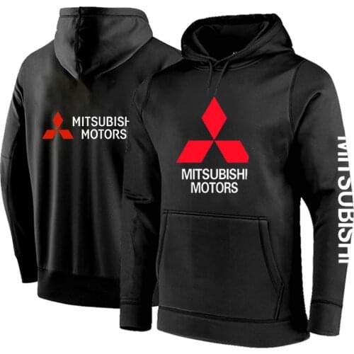 2021 Spring Mitsubishi Motors Hoodies Car Logos Customize Pullover Casual Fleece Cotton Fashion Sweatshirts Casual Fashion Coats