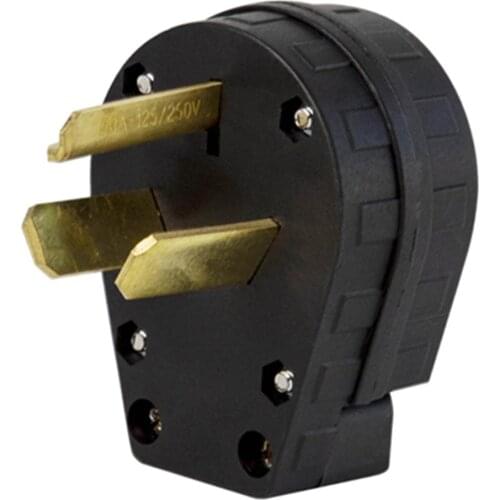 30 Amp, Plug NEMA L10-30P 250V, Locking Plug ,Industrial Grade, 3 Pin Male